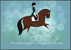 Wrong Lead, Cartoon Art Print