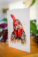 Chicken - Blank Greeting Card