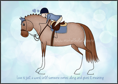 Love is just a word, Cartoon Art Print