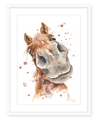 Henry the Horse - Watercolour Print