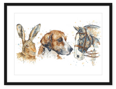 Hunting Trio - Watercolour Art Print