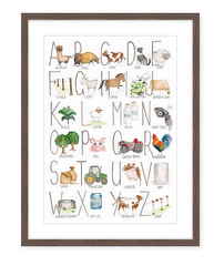 Farming ABC - Watercolour Art Print