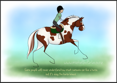 The Horse Knows, Cartoon Art Print