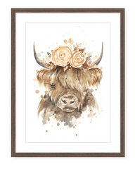 Helga the Highland Cow - Watercolour Print