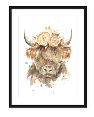 Helga the Highland Cow - Watercolour Print