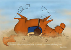 To succeed in life - Cartoon Art Print