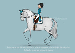 Be the person who still tries - Cartoon Art Print