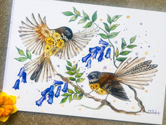 Piwakawakas - Aotearoa Florals Collection