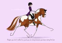 Raise the bar - Cartoon Art Print