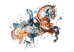 Dressage - Watercolour Mini Print