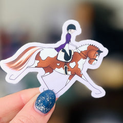 Purple Dressage - Vinyl Sticker