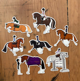 Ponies - Vinyl Sticker pack of 7