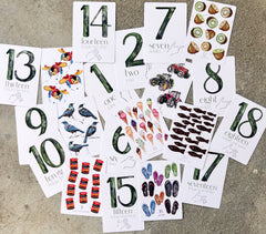 Counting 1 - 20 Flash Cards