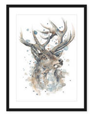 Stag - Watercolour Art Print