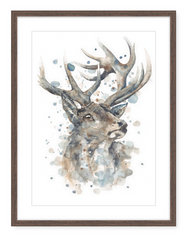 Stag - Watercolour Art Print