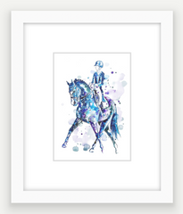 Half Pass - Watercolour Mini Print