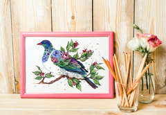 "Kereru" - Original Painting / Aotearoa Collection