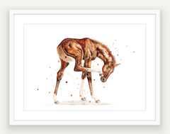 Chestnut Filly - Watercolour Print - PRINT OF THE WEEK 25% OFF