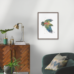 Kea - Aotearoa Florals Collection - Watercolour Print