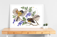 Piwakawakas - Aotearoa Florals Collection