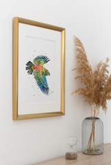 Kea - Aotearoa Florals Collection - Watercolour Print