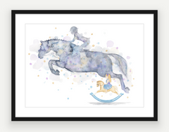 "Show Jumping Dreams" - Original Painting