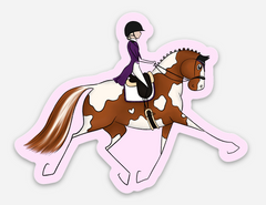 Purple Dressage - Vinyl Sticker