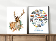 Personalised Vehicle Print - Watercolour Art Print - PRINT OF THE WEEK 20% OFF
