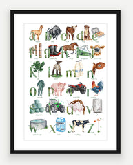 Farming ABC - Watercolour Art Print