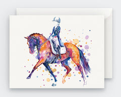 Dressage - Blank Greeting Card