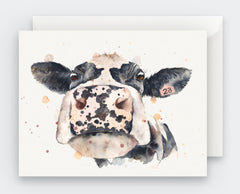 Cow - Blank Greeting Card