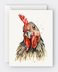 Chicken - Blank Greeting Card