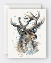Stag - Blank Greeting Card