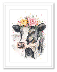 Florence The Friesian - Watercolour Print