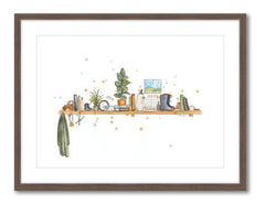 The Dairy Farmer's Shelf - Watercolour Print