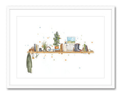 The Dairy Farmer's Shelf - Watercolour Print