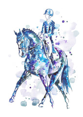 Half Pass - Watercolour Mini Print