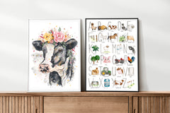 Florence The Friesian - Watercolour Print