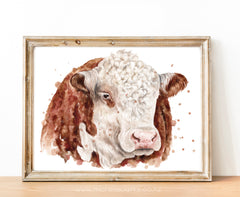 Hereford - Watercolour Art Print