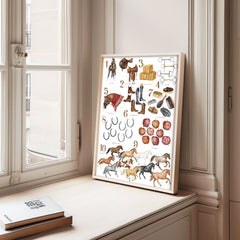 Equestrian 123 - Watercolour Art Print