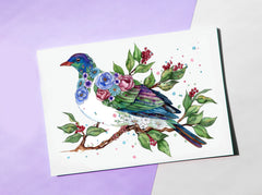 Kereru - Aotearoa Florals Collection - Watercolour Print