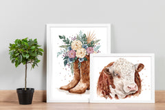 Hereford - Watercolour Art Print