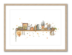 The Gardener's Shelf - Watercolour Print