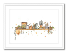 The Gardener's Shelf - Watercolour Print