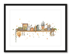 The Gardener's Shelf - Watercolour Print