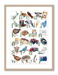 New Zealand ABC - Watercolour Art Print