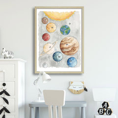 Planets - Watercolour Art Print - 1 available