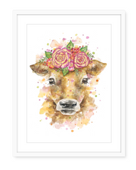 Jolene the Jersey Cow - Watercolour Art Print