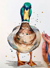 Quackie Chan - Watercolour Art Print