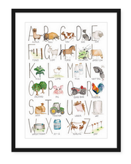 Farming ABC - Watercolour Art Print